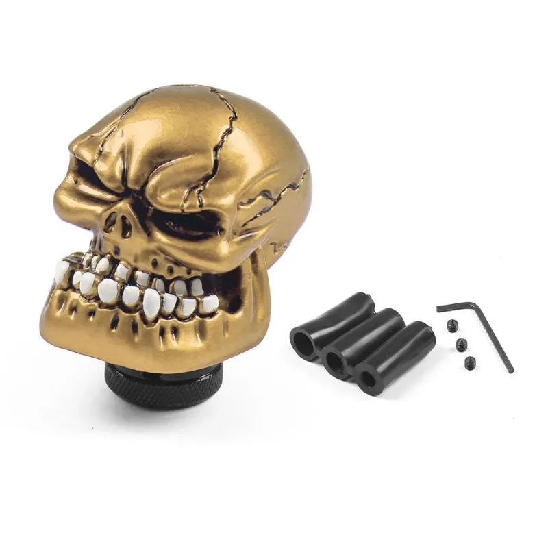 Racing Decoration Skull Shape Head shift knob  Decoration Manual Gear Stick Shifter Lever Knob gear shift knob Car Accessories