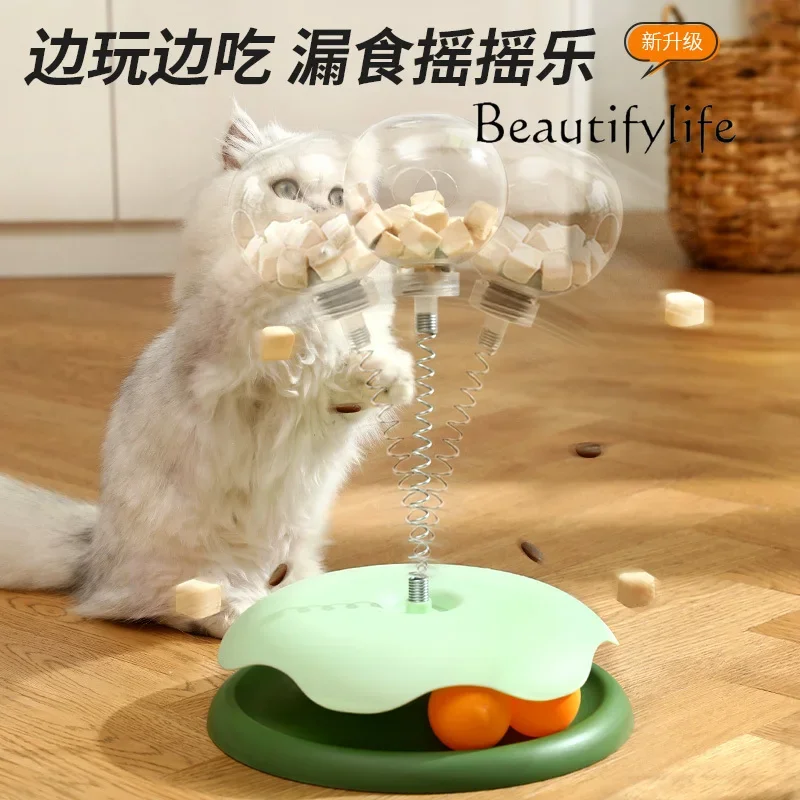 Cat leaked food toy self-hi stuffer snacks freeze-dried to amuse cats