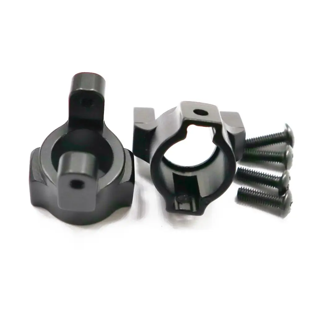 

RCGOFOLLOW 2pcs Aluminum Alloy Heavy Weights C Hubs For 1/10 Caster Blocks RGT 86100 86100JC FTX5579 RC Car Part Black