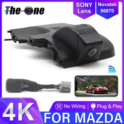 4K Plug and Play 2160P Car DVR Wifi Video Recorder Dash Cam Camera UHD Night Vision For Mazda Mazda 6 Atenza,Wireless DashCam