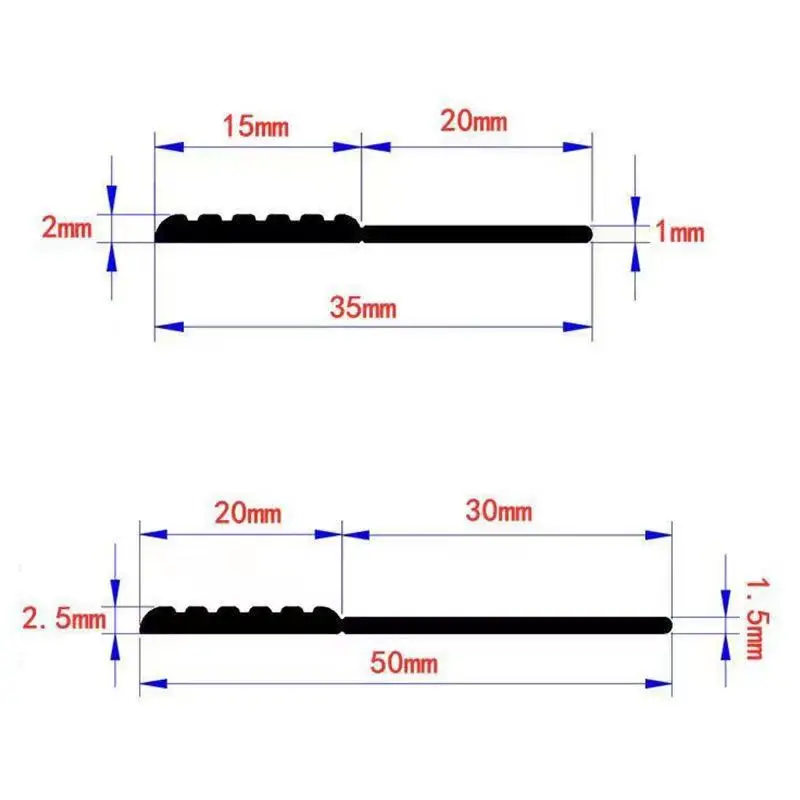 100cm Silicone Door Draught Excluder Door Bottom Sealing Strip Tape Weatherstrip Waterproof Wind Proof Sound Insulation Tape