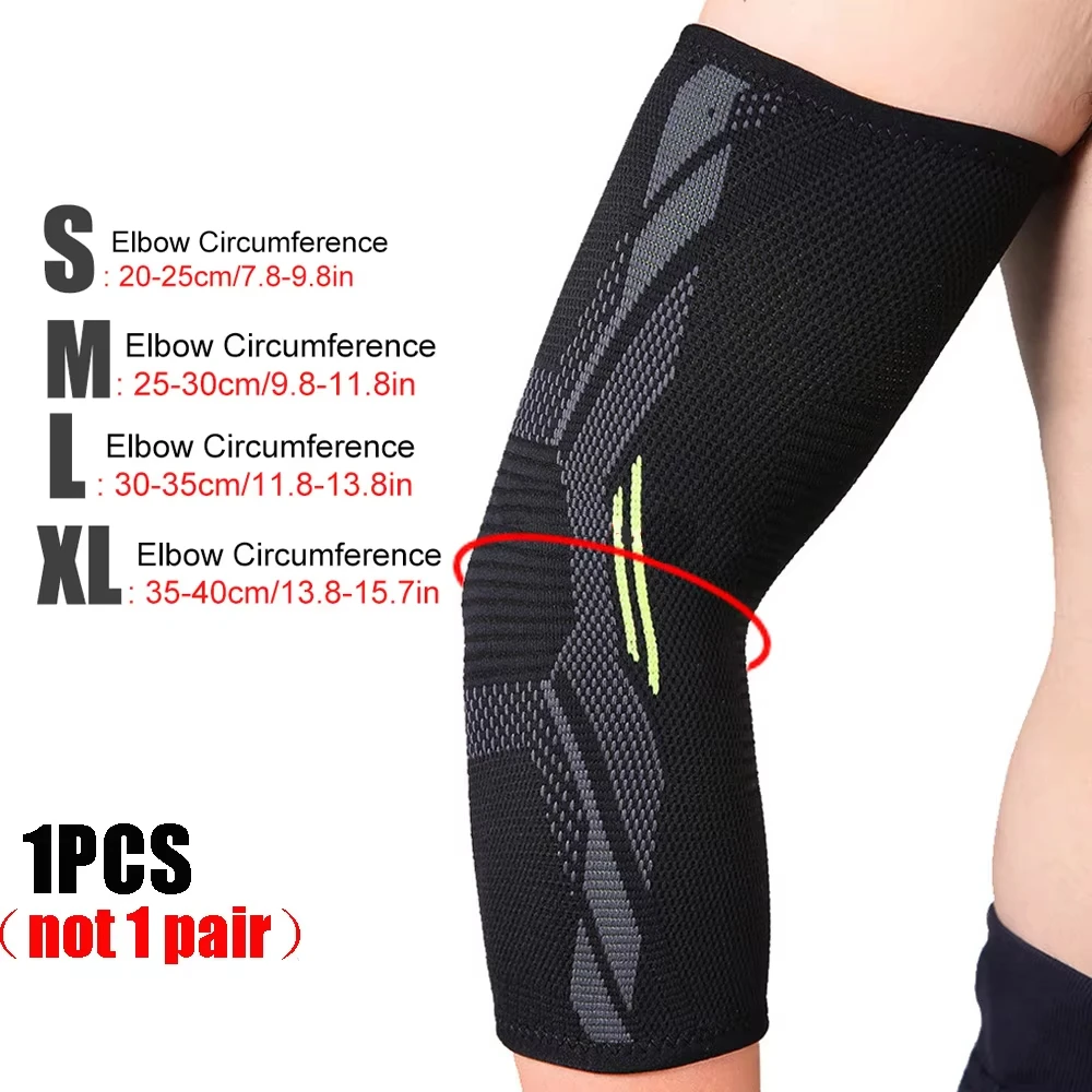Elbow Support Elastic Gym Sport Elbow Protective Pad Absorb Sweat Sport Basketball Volleyball Tennis Arm Sleeve Elbow Brace view 2