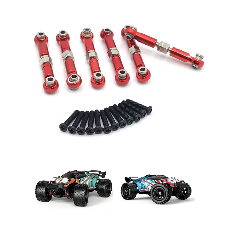 Adjustable Linkages Pull Rod Link For HS 18301 18302 18311 18312 18321 18322 1/18 RC Car Upgrade Parts