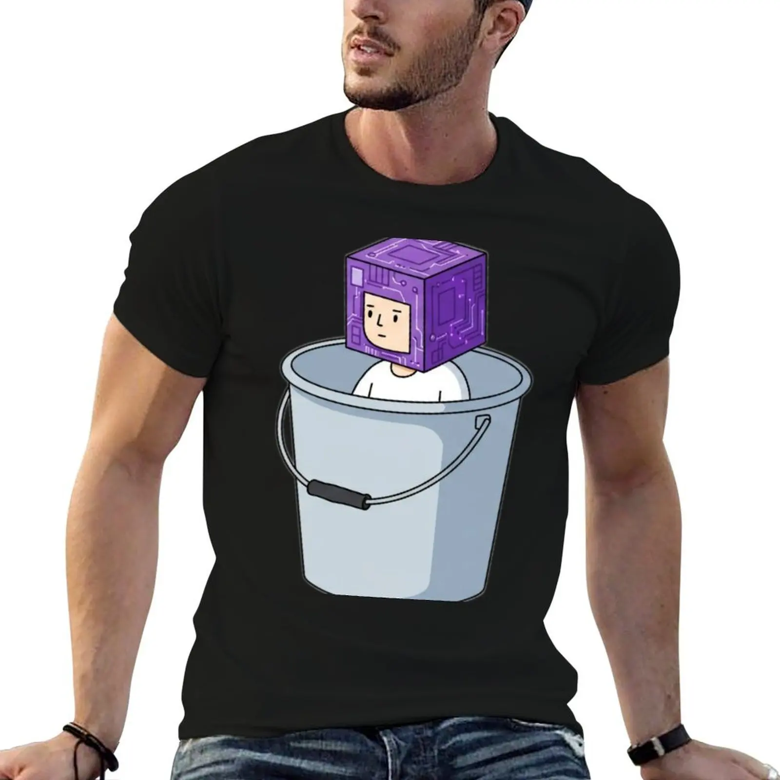 

Bucket Kid T-Shirt t shirts for man pack cotton t shirts for man graphic tees T-Shirt