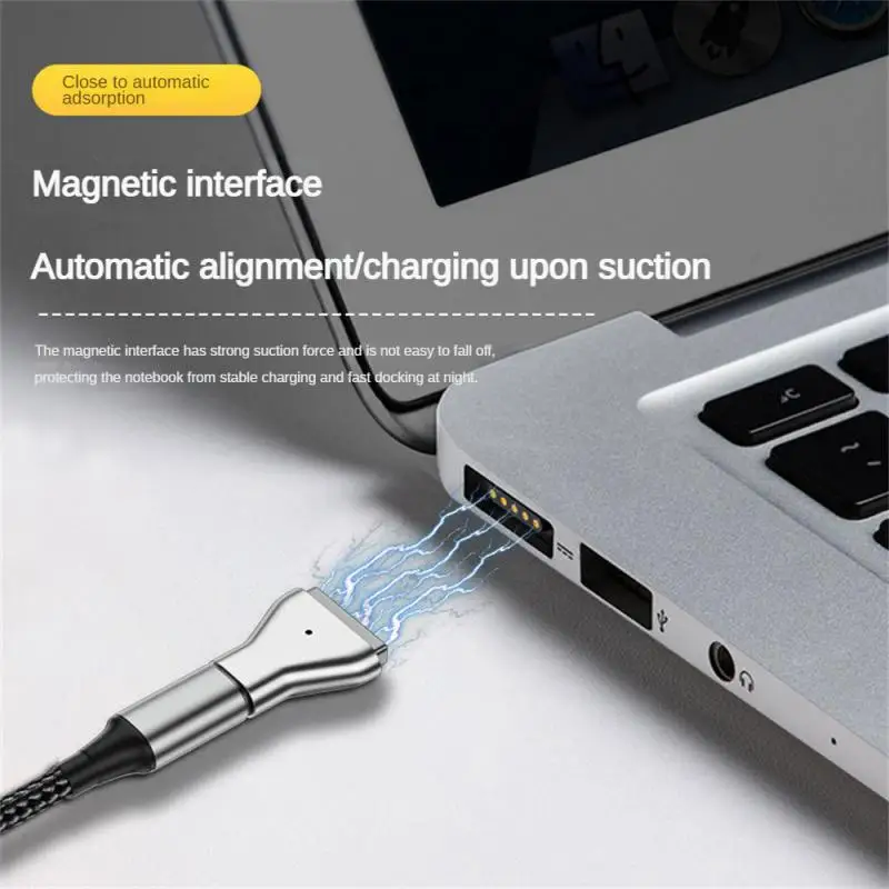 Type C Magnetic USB PD Adapter for 1 2 MacBook USB C Female Fast Charging Magnet Plug Converter Alloy