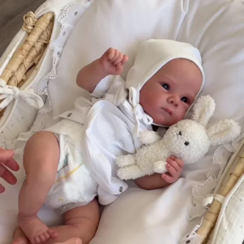 18 inch Bettie stoffen lichaam/volledig vinyllichaam al klaar verf levensechte herboren pop 3D-huid met zichtbare aderen handteken haar