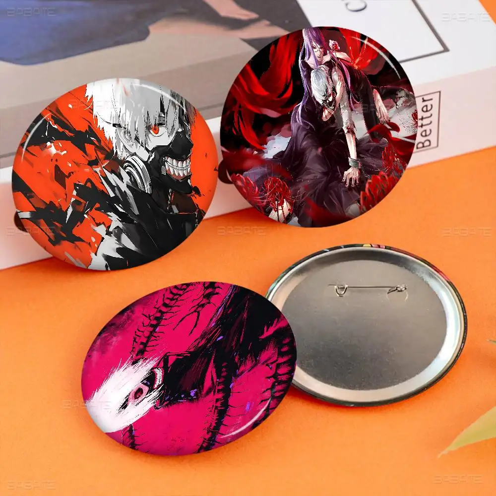 Anime Tokyo Ghoul New  Brooches Soft Button Pin Funny Silly Gnarpy on A Skateboard Meme Badge Gamer Collection Gifts