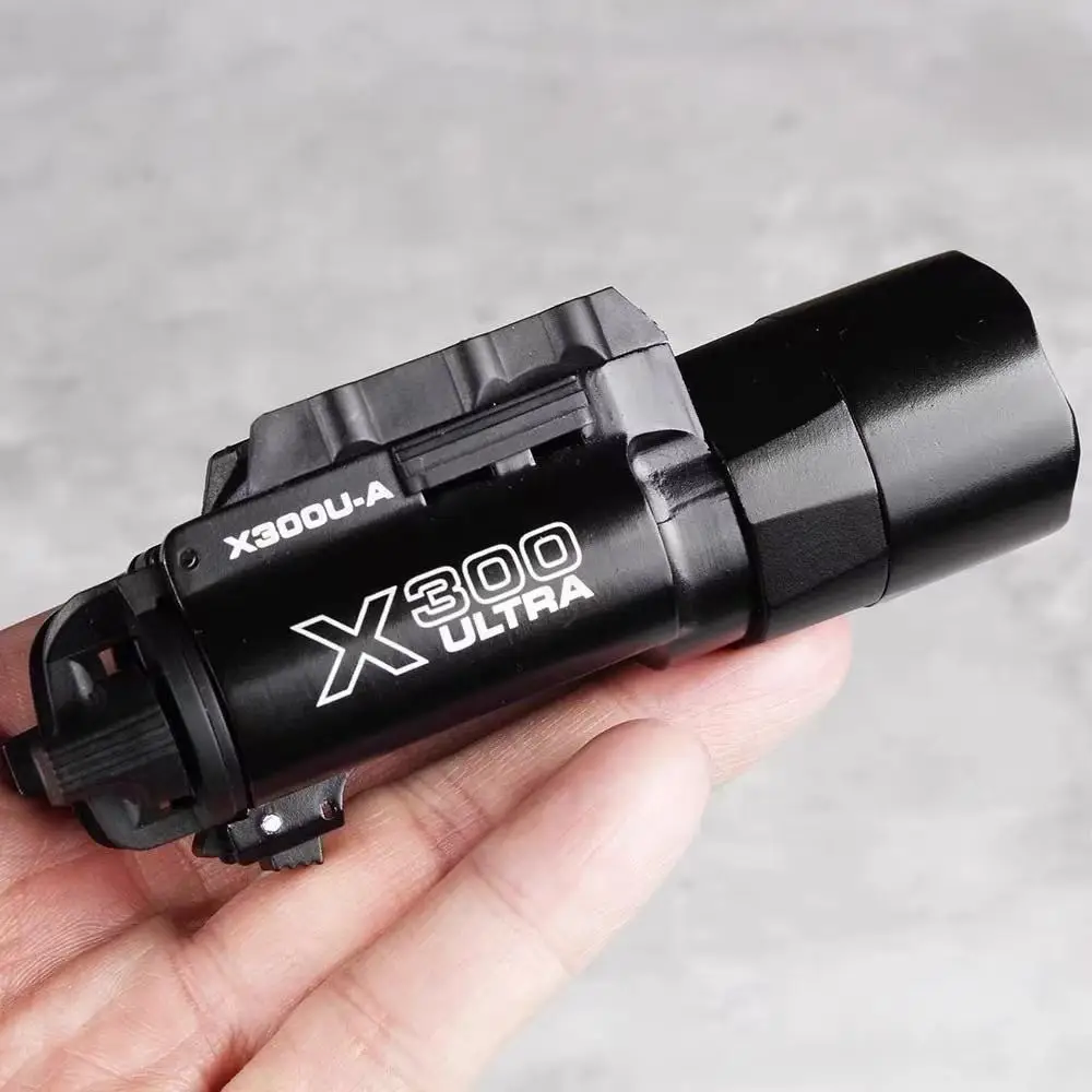 

X300U Tactical Mount Flashlight 500 Lumens Alloy Metal Bright Light - Glock Compatible Heavy Duty Tactical Gear for Outdo