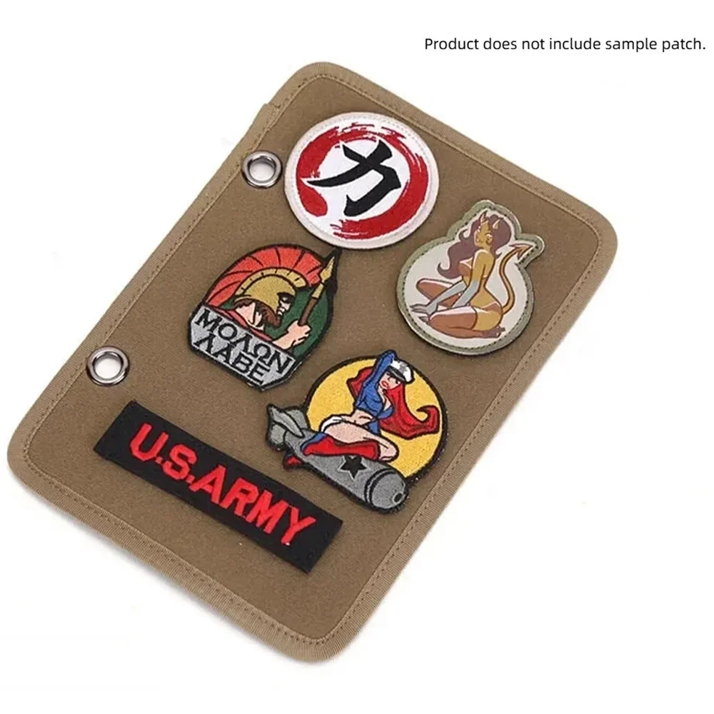 

Tactical Morale Patch Display Book 4Pcs Hook Loop Patch Storage Board Collector Armband Organizer