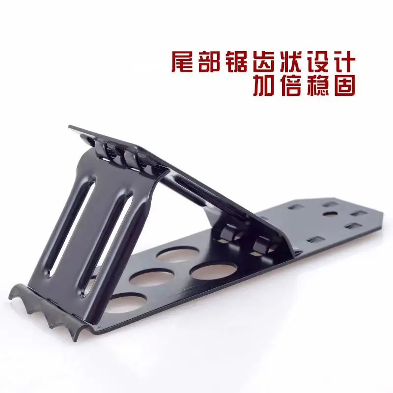 Thick Iron Plate Car Auto Wheel Tire Chock Stop Block Slope Anti-slip Solid Foldable 2pcs