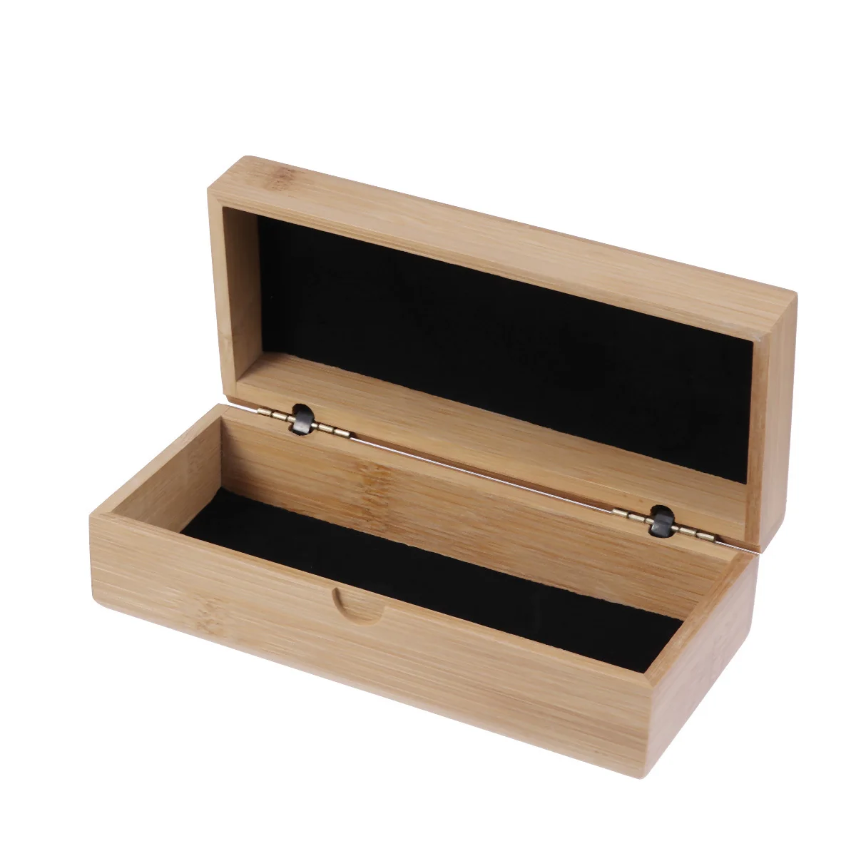 

1Pcs Portable Bamboo Glasses Case Vintage Wooden Eyewear Box Sunglasses Container Heavy Duty Protection Scratch Proof Interior