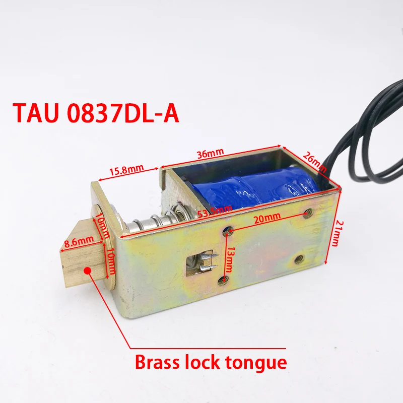 TAU-S0837DL Magnetic Lock Dc 6V 12V 24V Electric Lock for Cabinet Door Lock