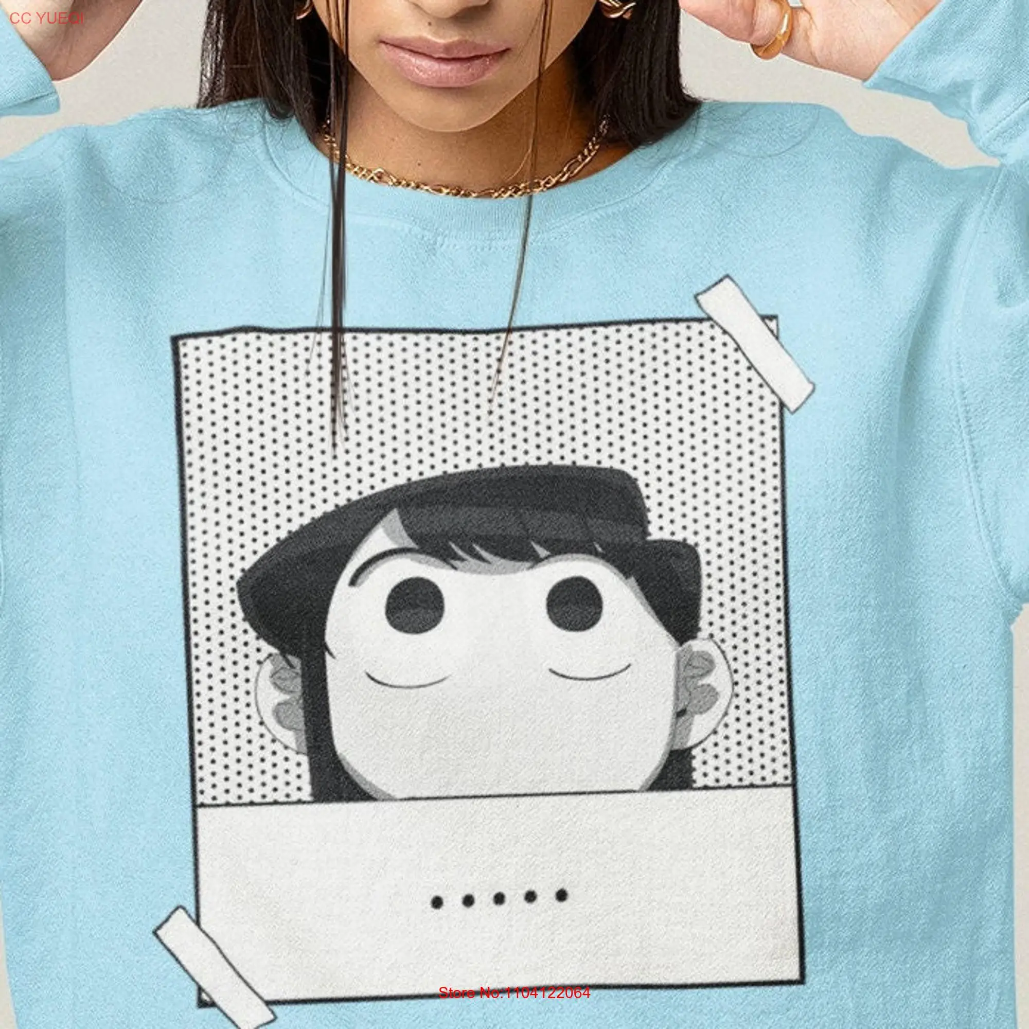 Komi Anime Sweater Inspired T Shirt Japan Style tee Manga Waifu GIFT Otaku ropa Japanese Streetwear SweaT