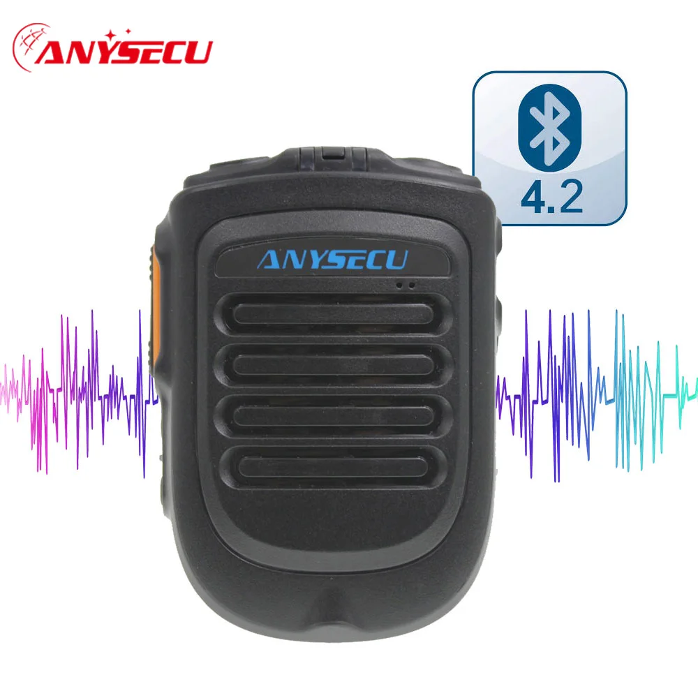 Anysecu B01 micrófono inalámbrico de mano altavoz Zello PTT para Radio de red 3G 4G teléfono móvil Android REAL-PTT ZELLO