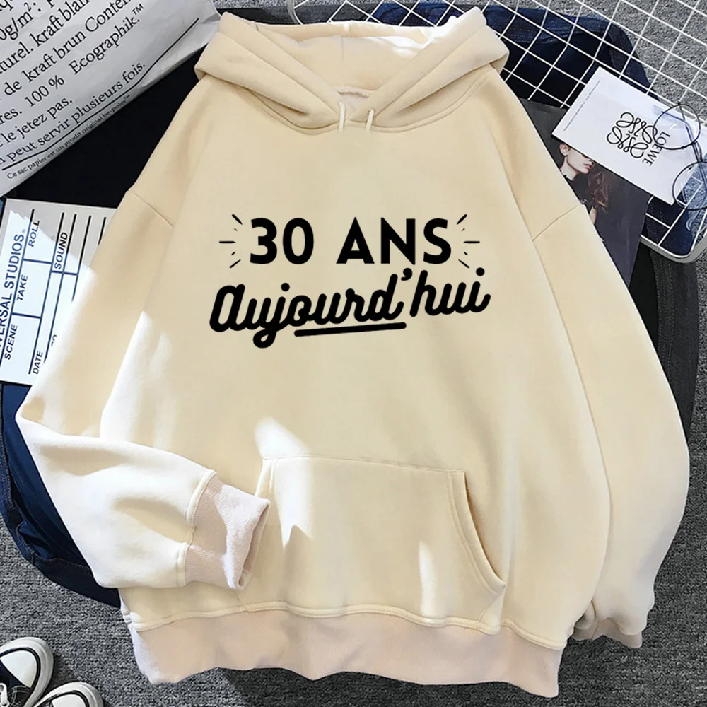 30 Ans Years Birthday hoodies women anime streetwear Kawaii Pullover sweatshirts women japanese sweater