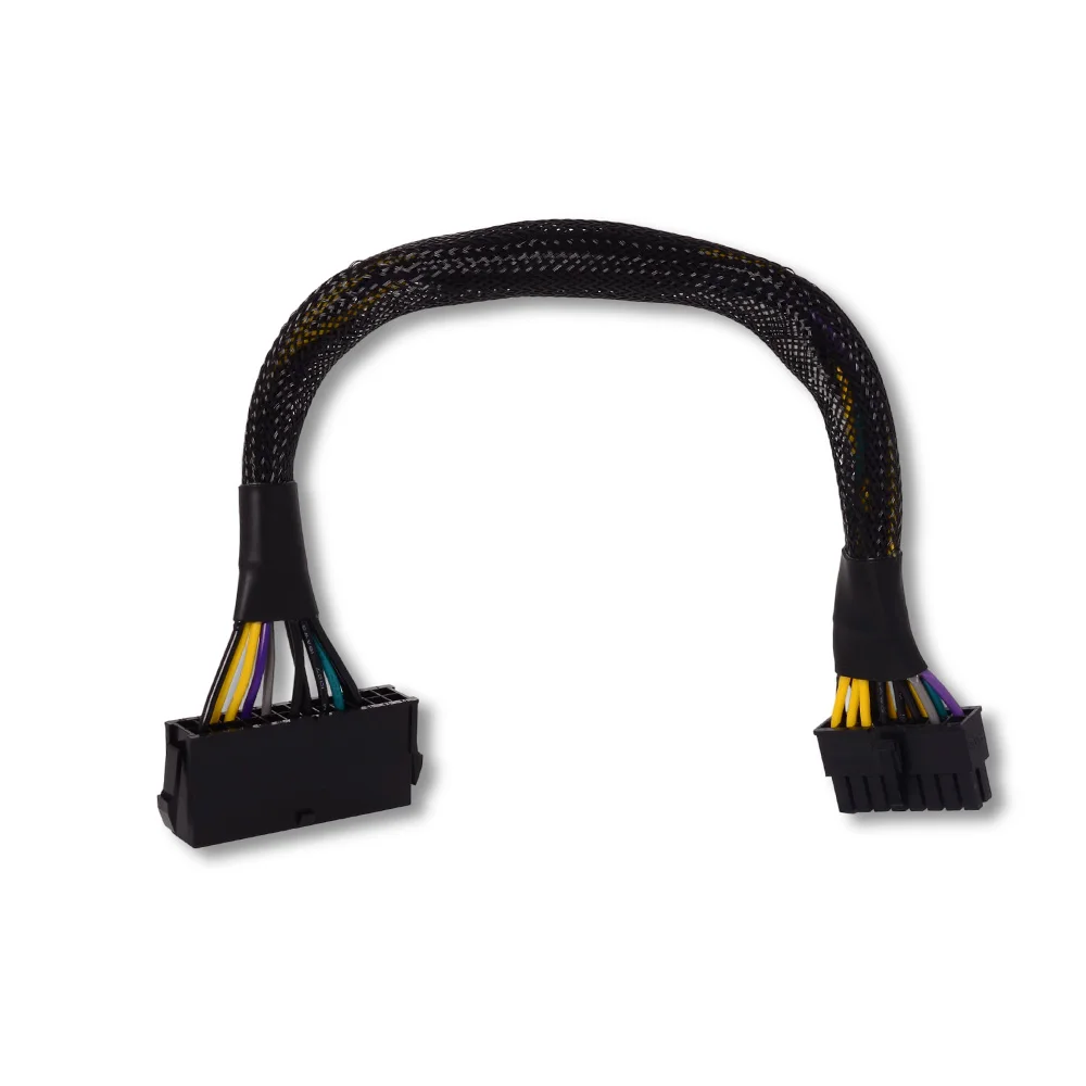 Kabel adapterowy 30 cm 24 na 16 Plus, odpowiedni do zasilacza ATX Plus w urządzeniach Fujitsu Siemens, kabel niestandardowy.