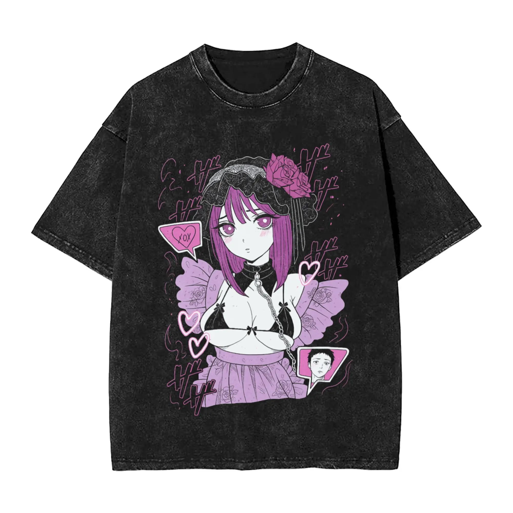 

My Dress up Darling Marin Kitagawa, стираная футболка, уличная винтажная футболка в стиле хип-хоп, футболки, топы для мужчин и женщин, большие размеры с графикой