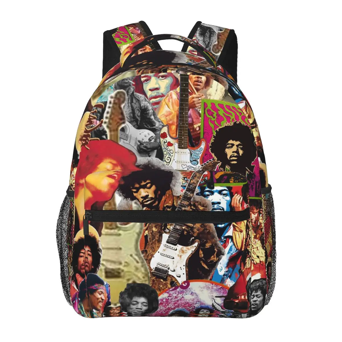 Jimi Hendrix New Bestseller Rock Album Graphic Backpacks Boys Girls Bookbag Children School Bags Cartoon Rucksack Shoulder Bag