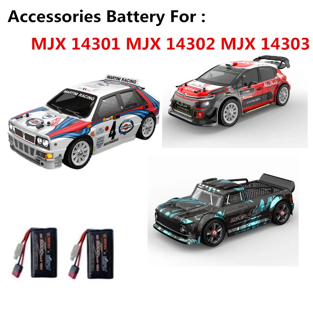 7.4V 2000mAh 15C Original Battery For : MJX 14301 MJX 14302 MJX 14303 Rc Drift Car MJX 14301 Battery