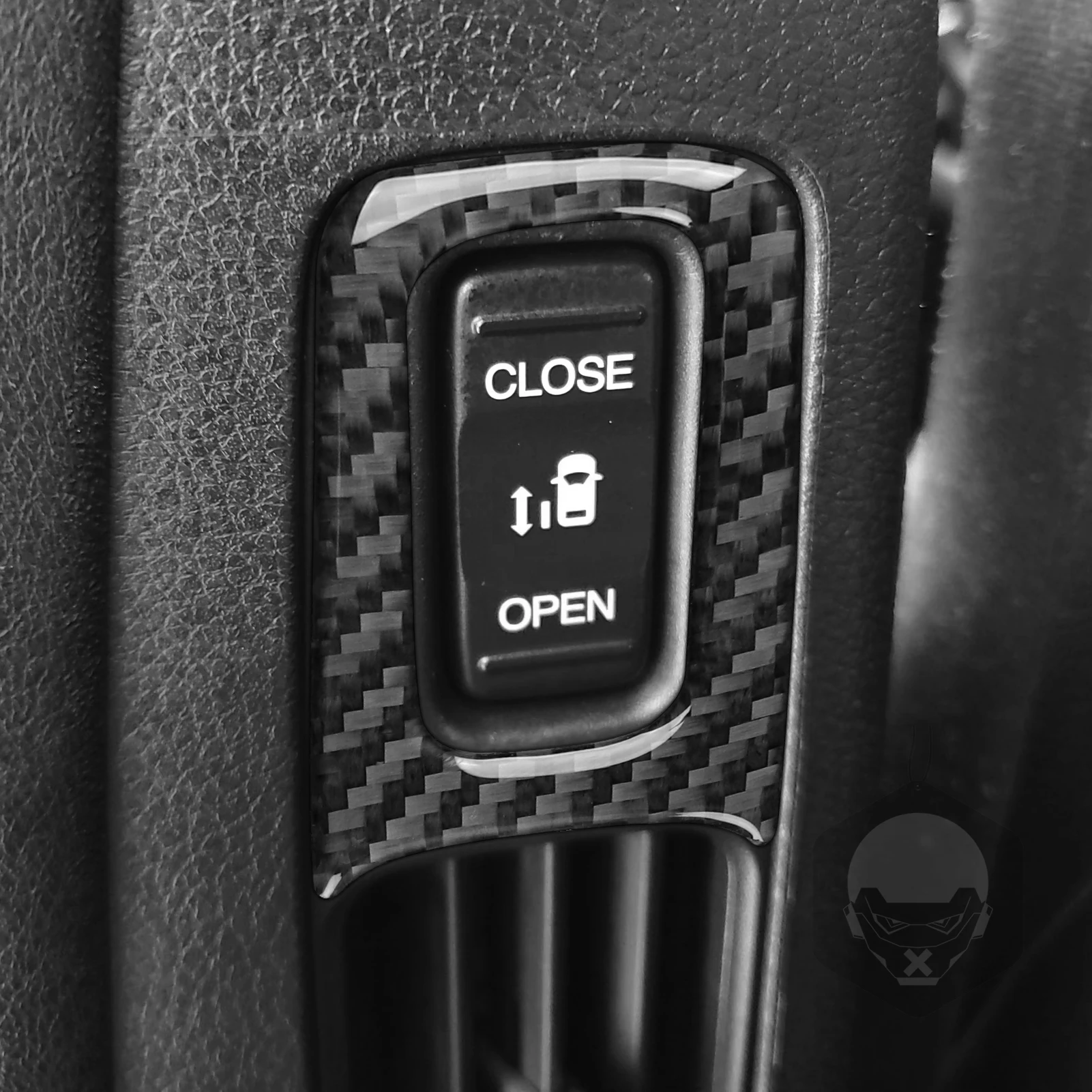 FOR Honda Odyssey 2018-2025 Carbon Fiber Car Power Tailgate Open Close Switch Button Frame Auto Interior Accessories Stickers