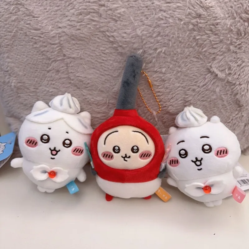 

Chiikawas Kawaii серия на день рождения, зажигалка Usagi Cream Hachiware, новая сумка для девочек, плюшевая подвеска, мультяшная кукла, цепочка из бисера, брелок, подарки
