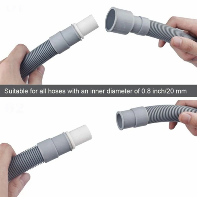 Drum otomatis mesin cuci pipa saluran pembuangan fitting selang, 4 Meter