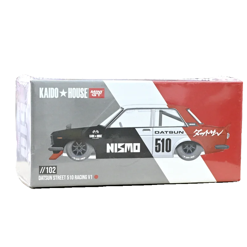 

Модель литая автомобиля Kaido house #102 minigt TSM модель 1:64 Datsun Street 510 V1