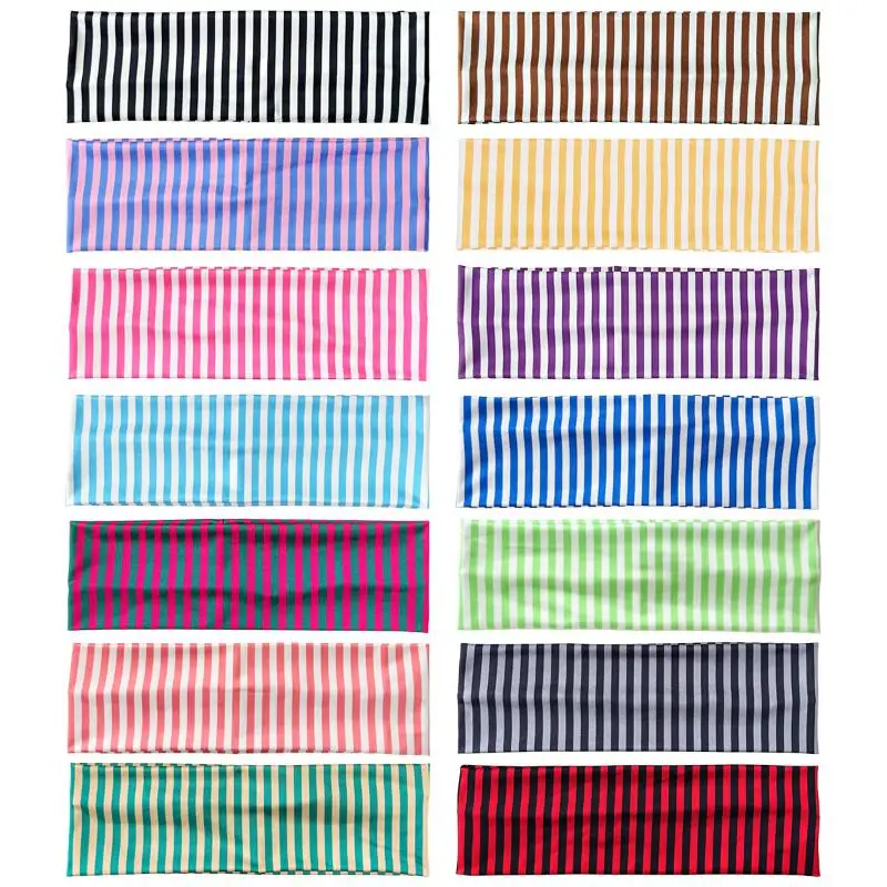 American Sweet Striped Hair Bands for Women Stretchable for Trendy Sports Activities