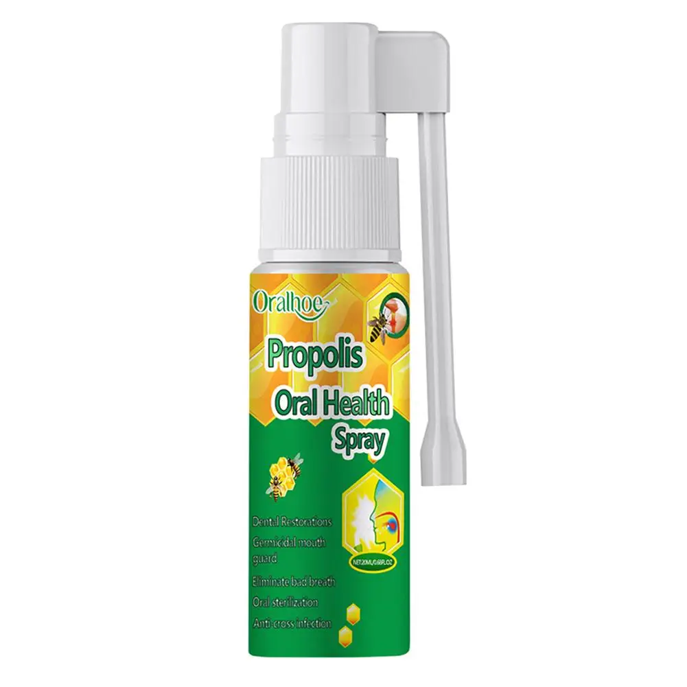 20Ml Propolis Orale Instant Behandeling Spray Orale Behandeling Effectief Verfrissen Slechte Adem Houdt Mond Schoon Mondzorg Set