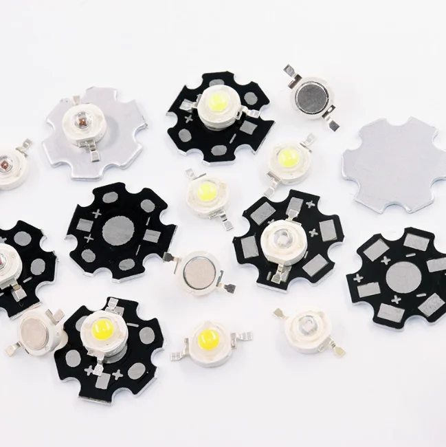 10pair High Power LED Lamps 1W 3W Warm White 30mil 45mil Chips High Light Lights Red Blue Green Yellow  10pcs Beads +10PCS Board
