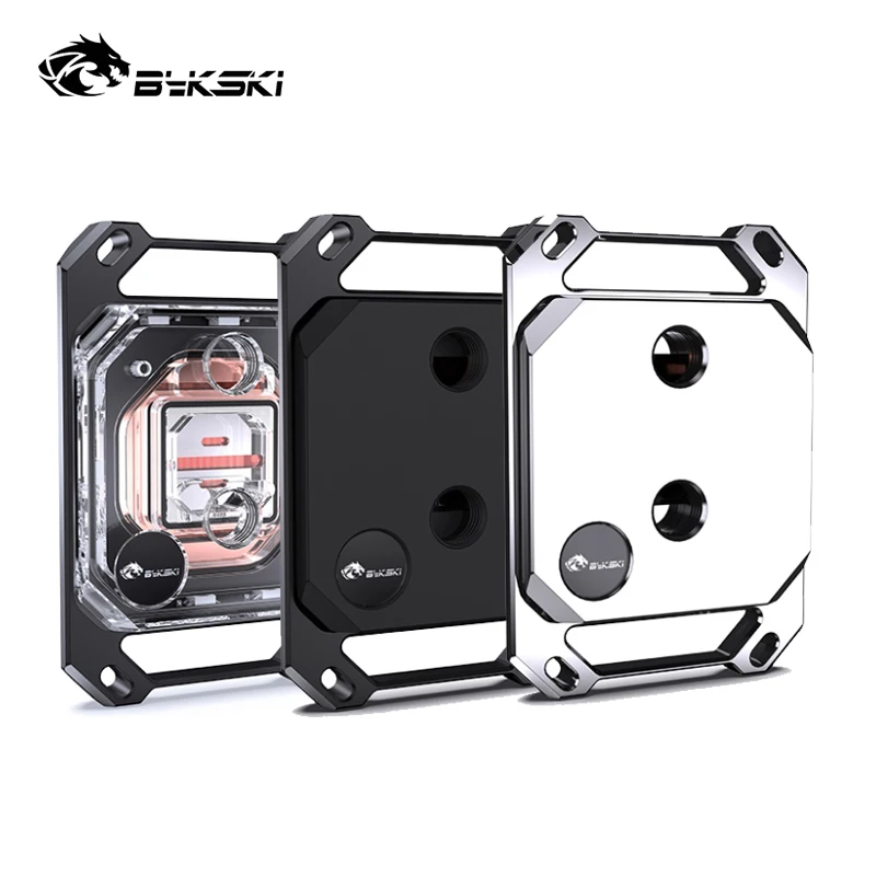 Bykski CPU Water Block do chłodnic procesora AM5, AM4, AM3 AMD Ryzen 9/7/5/3, akryl, POM, mikrokanał 0,2 mm CPU-XPR-M-V3