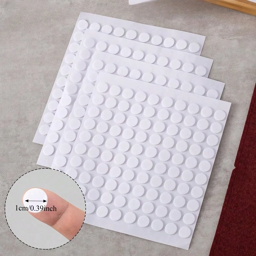 Round Nano Gel Mat Transparent Tape Traceless Removable Sticky Double-Sided Adhesive Tape for DIY Craft Poster Hand Decor