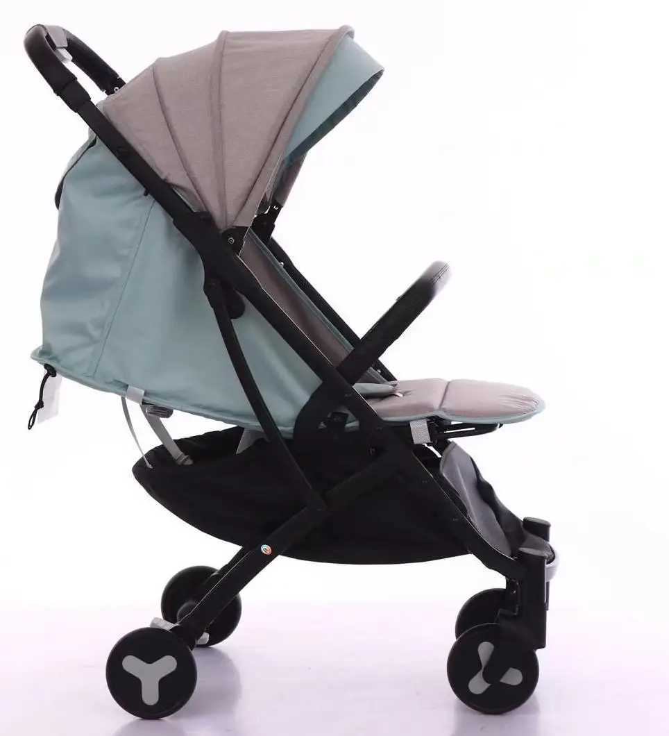 

High landscape light ride reclining two-way shock absorber children's folding baby stroller