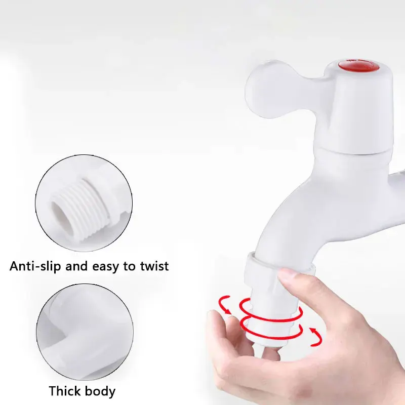 صنابير الحمام صنبور حوض الاستحمام البلاستيك مياه الحنفية بالوعة الحمام صنبور الموضوع حديقة الري موصل اكسسوارات الحمام