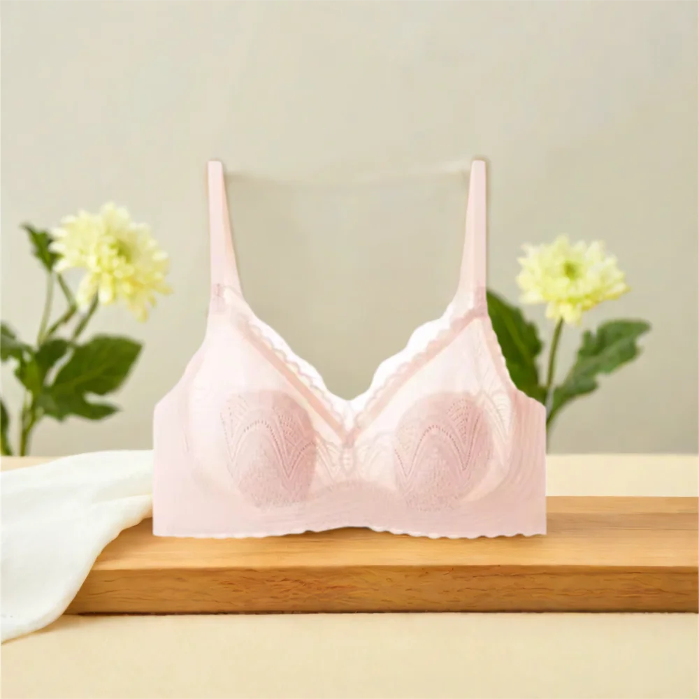 حمالة صدر شبكية من الدانتيل قابلة للتنفس عميقة على شكل حرف V مضادة للترهل للنساء ملابس داخلية قابلة للتعديل ومضادة للصدمات للفتيات #2