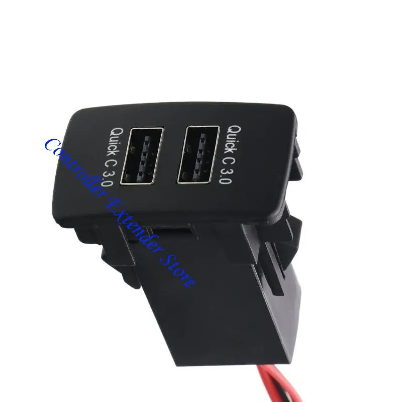 

N84B Fast Speed ​​QC3.0 Double USB -зарядное устройство для автомобильной поддержки быстро заряжается несколькими устройствами
