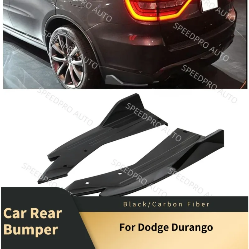 

Rear Bumper Spoiler Lips For D0dge Durango Splitter Diffuser Scratch Protector Trims Side Skirt Extension Body Kit Black