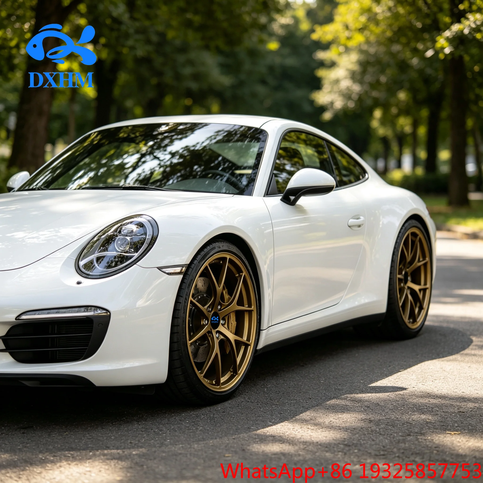 Custom Golden Y Spoke Alloy Passenger Car Wheel Rims17 18 19 20 Inch 4x100 5x120 6x135 One Piece for