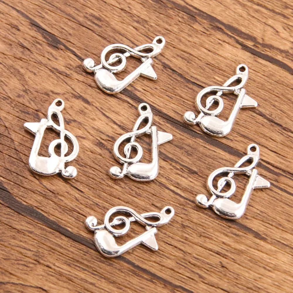 Vintage Music Charm Pendant Set Alloy Guitar Piano Microphone Note Jewelry Findings For DIY Necklaces Bracelets Earring Making