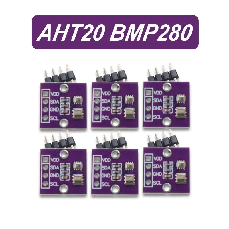 AHT20+BMP280 Temperature Humidity Air Pressure Highprecision Digital Sensor for Arduino I2C Module 2in1 Low Power Accurate DIY