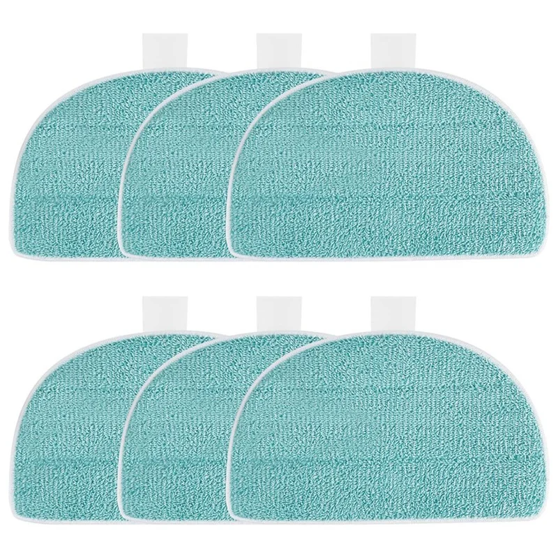 AT17 6 عبوات من وسادات الممسحة لمنظف البخار Leifheit Clean Tenso Power 2.0، استبدال ممسحة البخار المصنوعة من الألياف الدقيقة، غطاء ممسحة مكنسة البخار