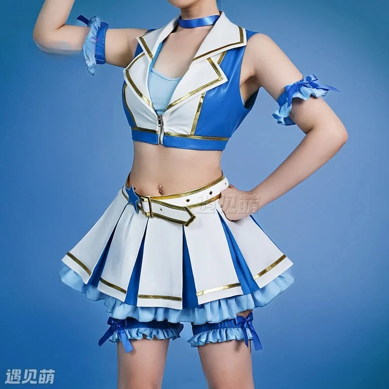 

Аниме Re: Zero Rem Ram, карнавальный костюм, женский топ, юбка, пояс, набор аксессуаров, вечеринка на Хэллоуин, новая форма для черлидинга, S-XXXL