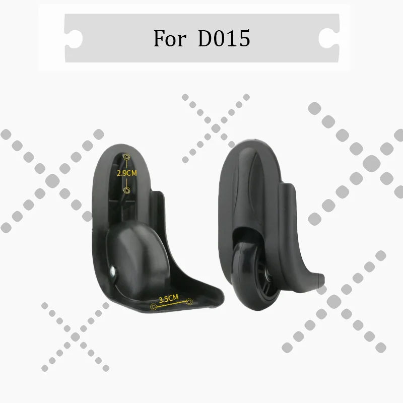For D015 High Quality Luggage Wheels Replacement 360° Swivel Silent Casters Heavy Duty for Travel Suitcase Repair