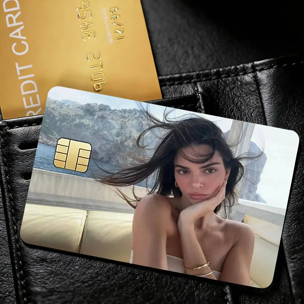K-Kendall J-Jenner Sticker Decoration Creative Bank Card Bus Metro Waterproof Sticker