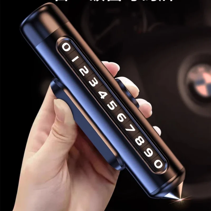 2025 New Car Phone Plate Temporary Parking Number Mobile Phone Number Display on The Car Accesorios Para Auto Modification