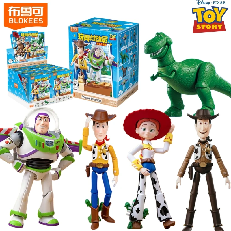 BLOKEES Toy Story Bloques de Construcción Versión Élite Ola 1 Juguetes Woody Jessie Rex Alien Modelos de Ensamblaje Adornos Regalos Creativos