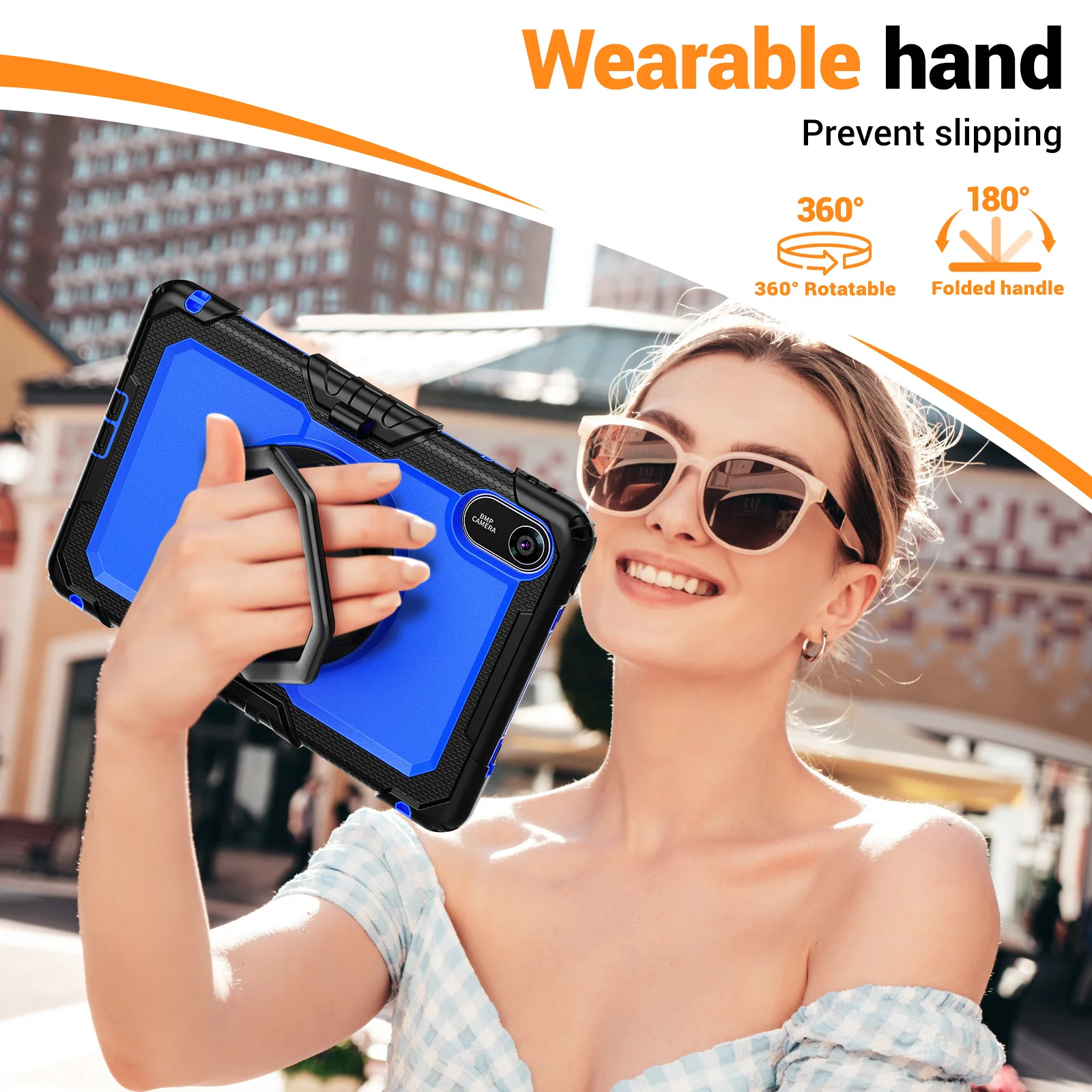 360 Rotatable Handle Grip Case For Xiaomi Redmi Pad 2 2025 11.0 inch Model 25040RP0AG 25040RP0AI Heavy Duty Rugged Stand Cover