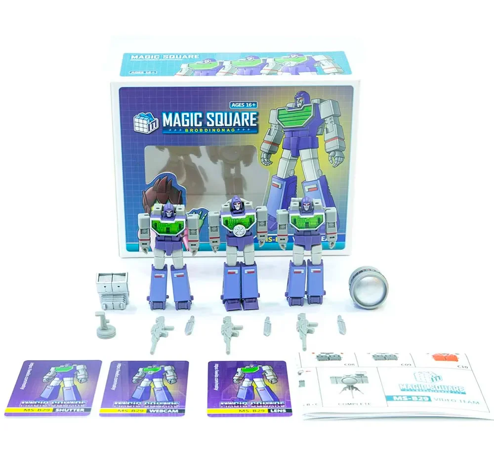 Transformation Magic Square MS-TOY MS-B29 MSB29 MS-B29D MSB29D Reflektorkamera Mini-Actionfigur