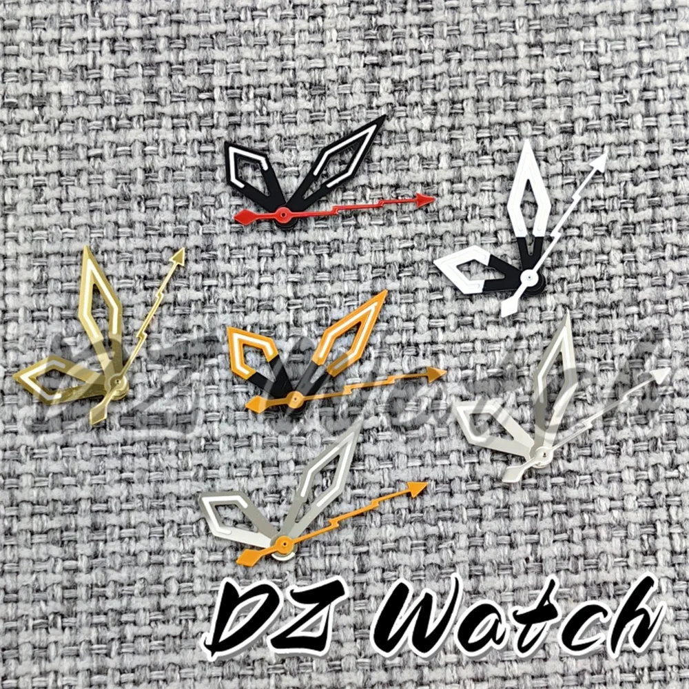 DZ Watch Hand Contrast Black White Black Orange Silver Gold Color Watch Pointers Green Glow Fit NH35 PT5000 Movement Watch Parts
