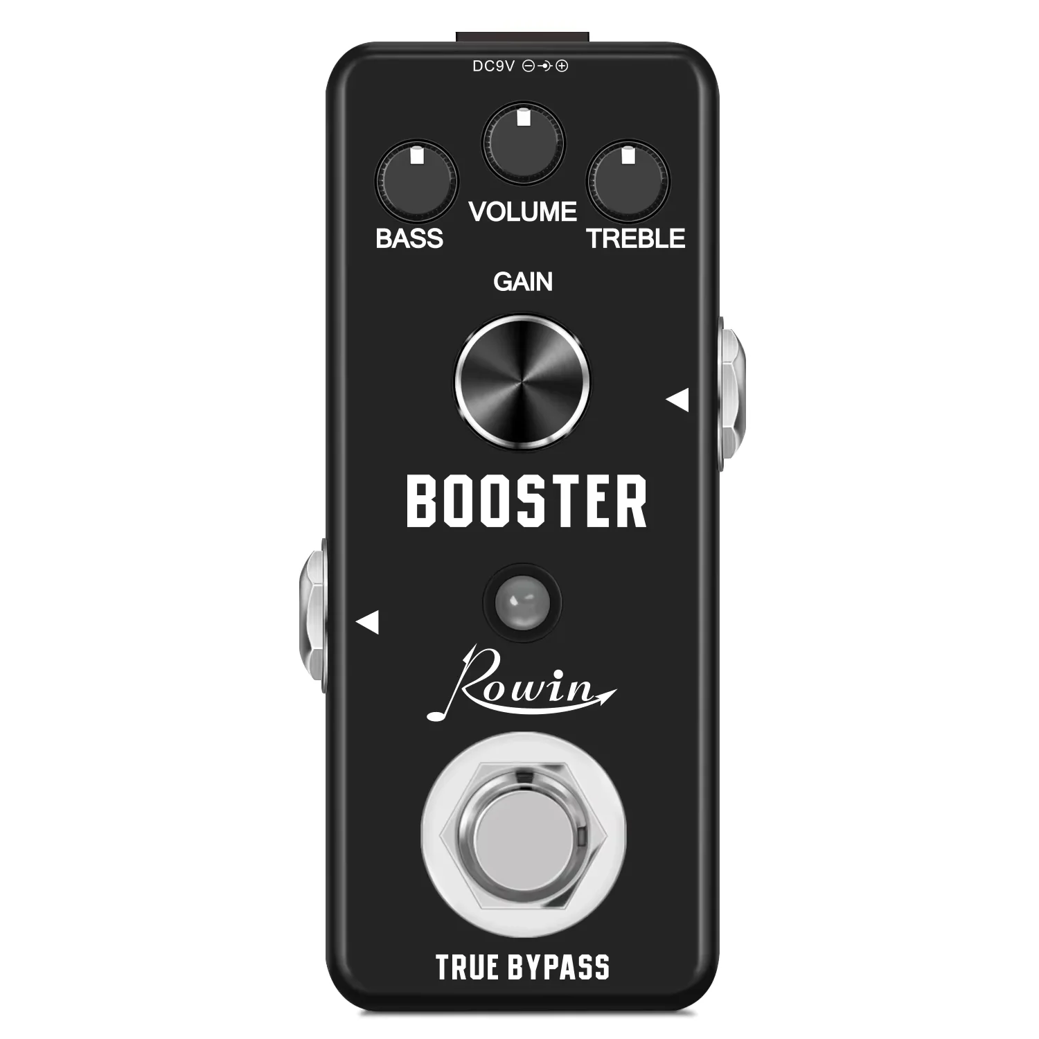

Rowin Pure Boost Guitar Pedal, Electric Guitar Effects Booster Bass Pedals True Bypass, Mini Size